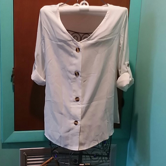 Long to Short Sleeve Blouse - Picture 4 of 6